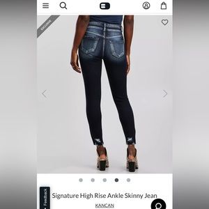 Kancan signature high rise ankle skinny size 27